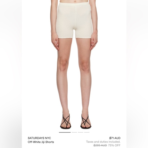 Saturdays NYC Off-White Jiji Shorts - Picture 1 of 9
